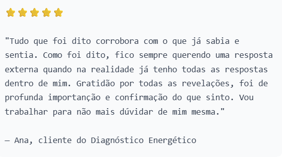 Depoimento de Ana sobre o Diagnóstico Energético